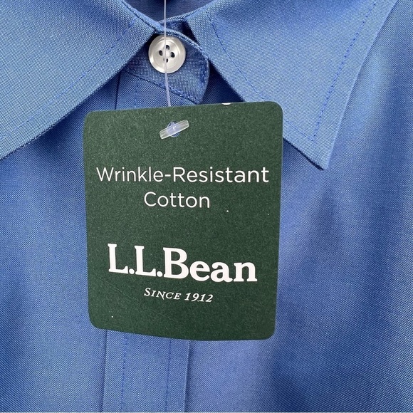 NEW WITH TAGS L.L.BEAN WRINKLE RESISTANT LONG SLEEVE BUTTON DOWN - Picture 10 of 10
